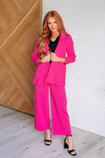 Magic Wide Leg Crop Pants in Hot Pink*