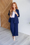 Magic Wide Leg Crop Pants in Navy*