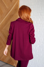 Magic 3/4 Blazer in Wine*