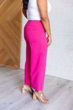 Magic Wide Leg Crop Pants in Hot Pink*