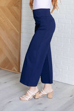 Magic Wide Leg Crop Pants in Navy*