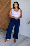 Magic Wide Leg Crop Pants in Navy*