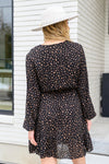 Make Your Happiness Long Sleeve Dress In Black Womens