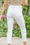 Mid-Rise Boyfriend Destroyed White Jeans Womens