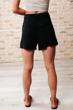 Mind Over Matter Pleated Shorts in Black