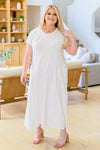 Modern Maritime Shift Maxi Dress Womens