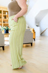 Never Underrated Striped Wide Leg Trousers Womens