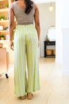 Never Underrated Striped Wide Leg Trousers Womens