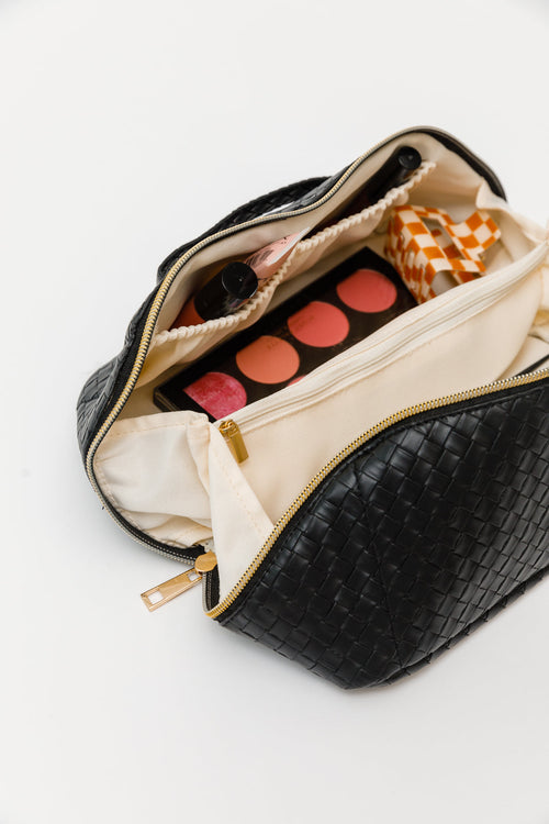 New Dawn Large Capacity Cosmetic Bag In Black Womens