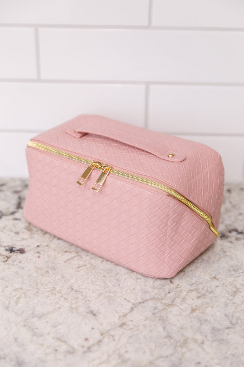 New Dawn Large Capacity Cosmetic Bag In Pink Womens