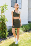 Next Move Skirt In Olive Womens
