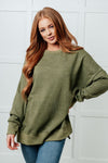 No Plain Jane Oversized Sweatshirt in Green*