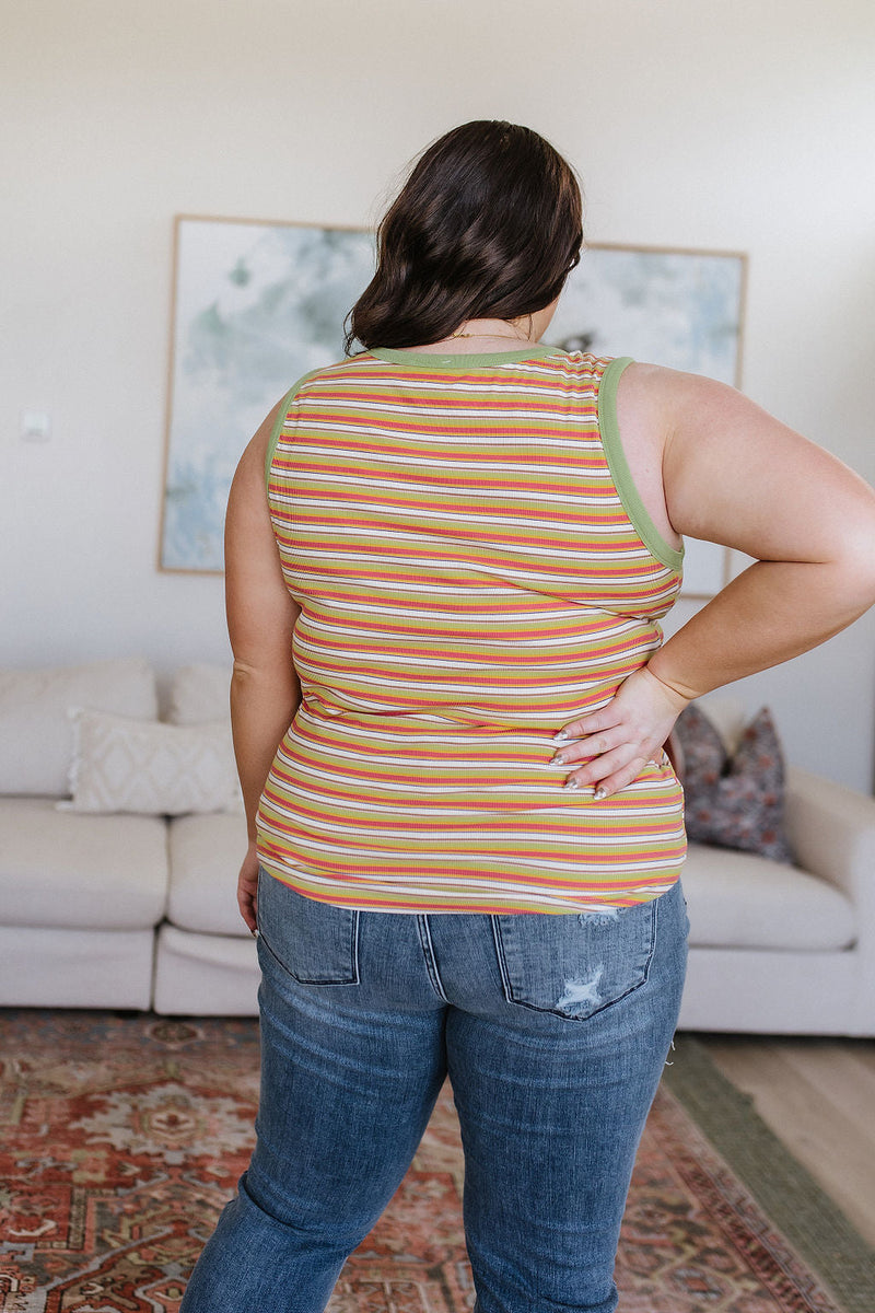 Now And Forever Striped Tank Womens