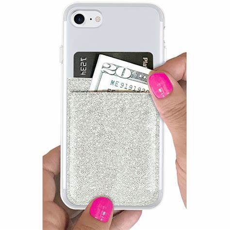 Idecoz Phone Pocket - Silver Glitter