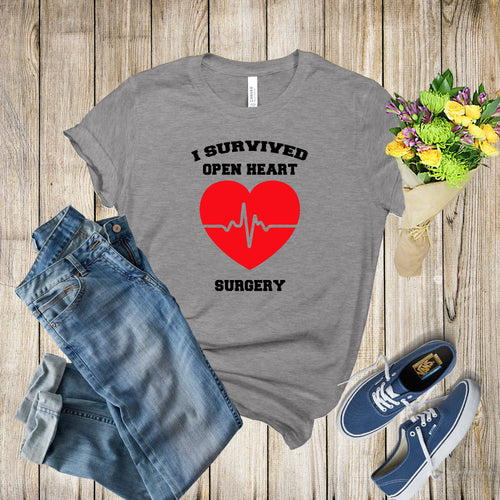 Graphic Tee - I Survived Open Heart Surgery V2
