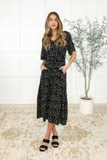 Olive Dress Daisy Blossoms