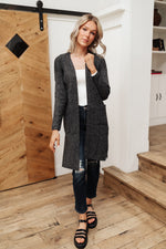 One Of The Girls Cardi In Charcoal Womens