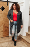 One Of The Girls Cardi In Charcoal Womens