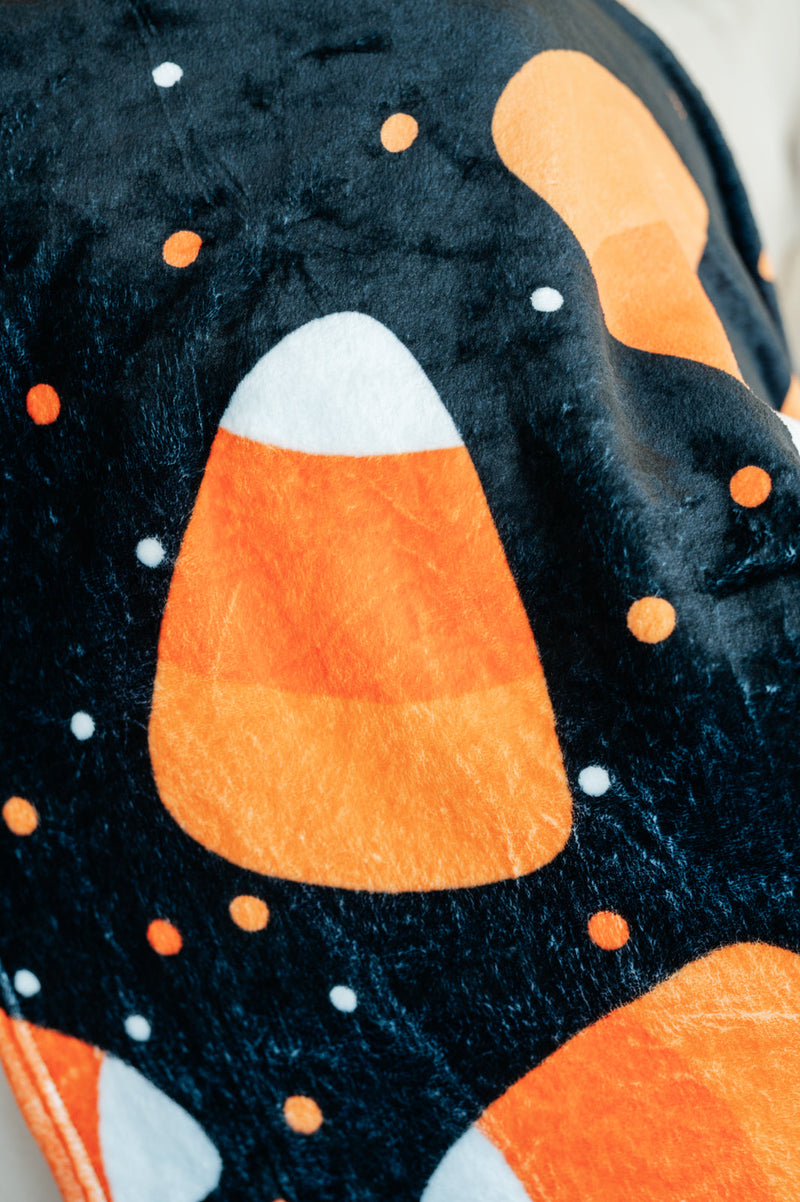 Halloween Fleece Blanket in Jumbo Candies