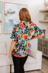 Pretty In Paradise Floral Blouse Womens