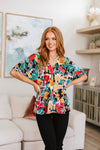 Pretty In Paradise Floral Blouse Womens