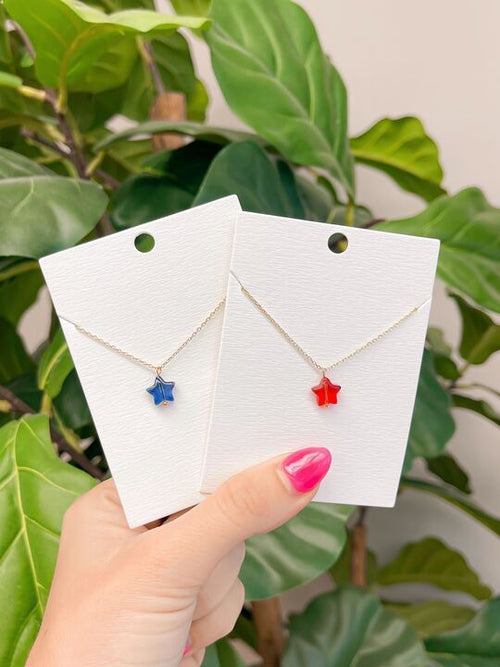 Preorder: Star Pendant Necklaces In Two Colors Womens