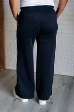 Resort Travel Wide Leg Crop Pant in  Navy*