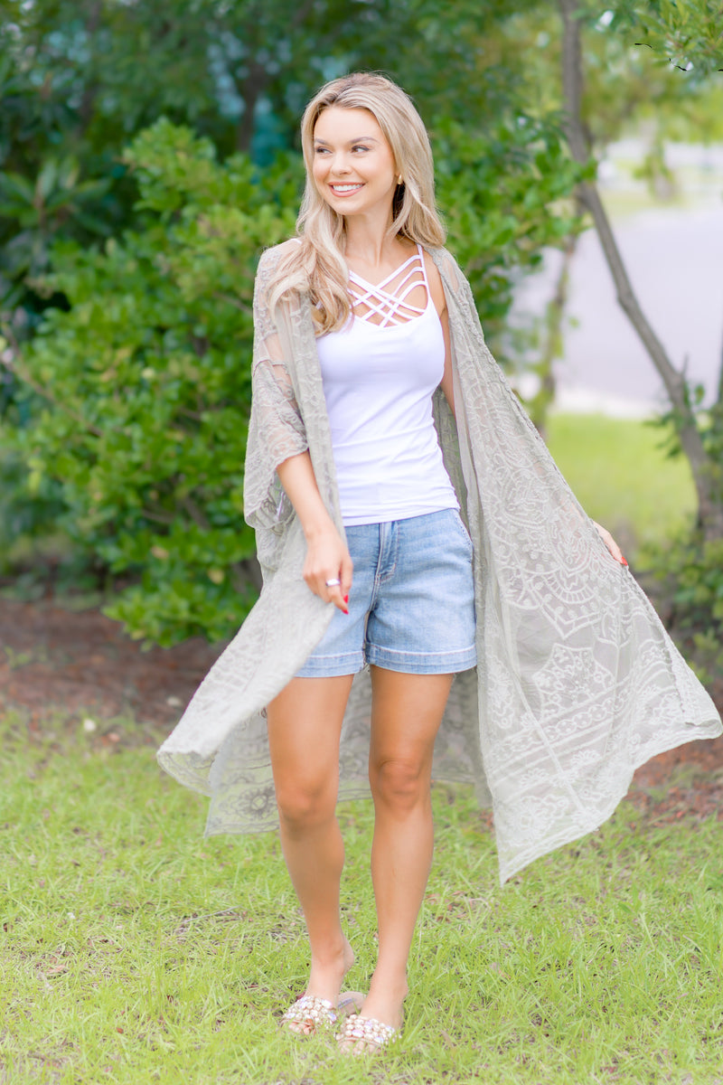 Whispering Sage Kimono
