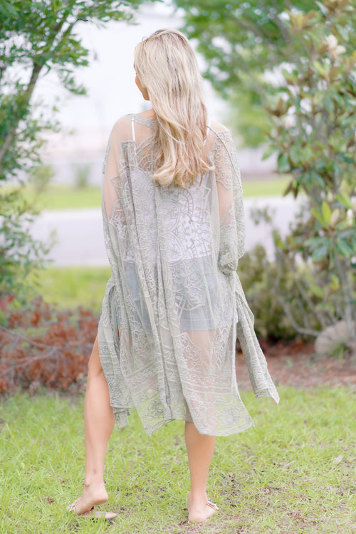 Whispering Sage Kimono