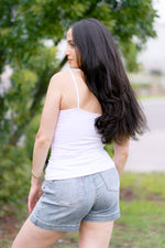 White Timeless Criss-Cross Cami