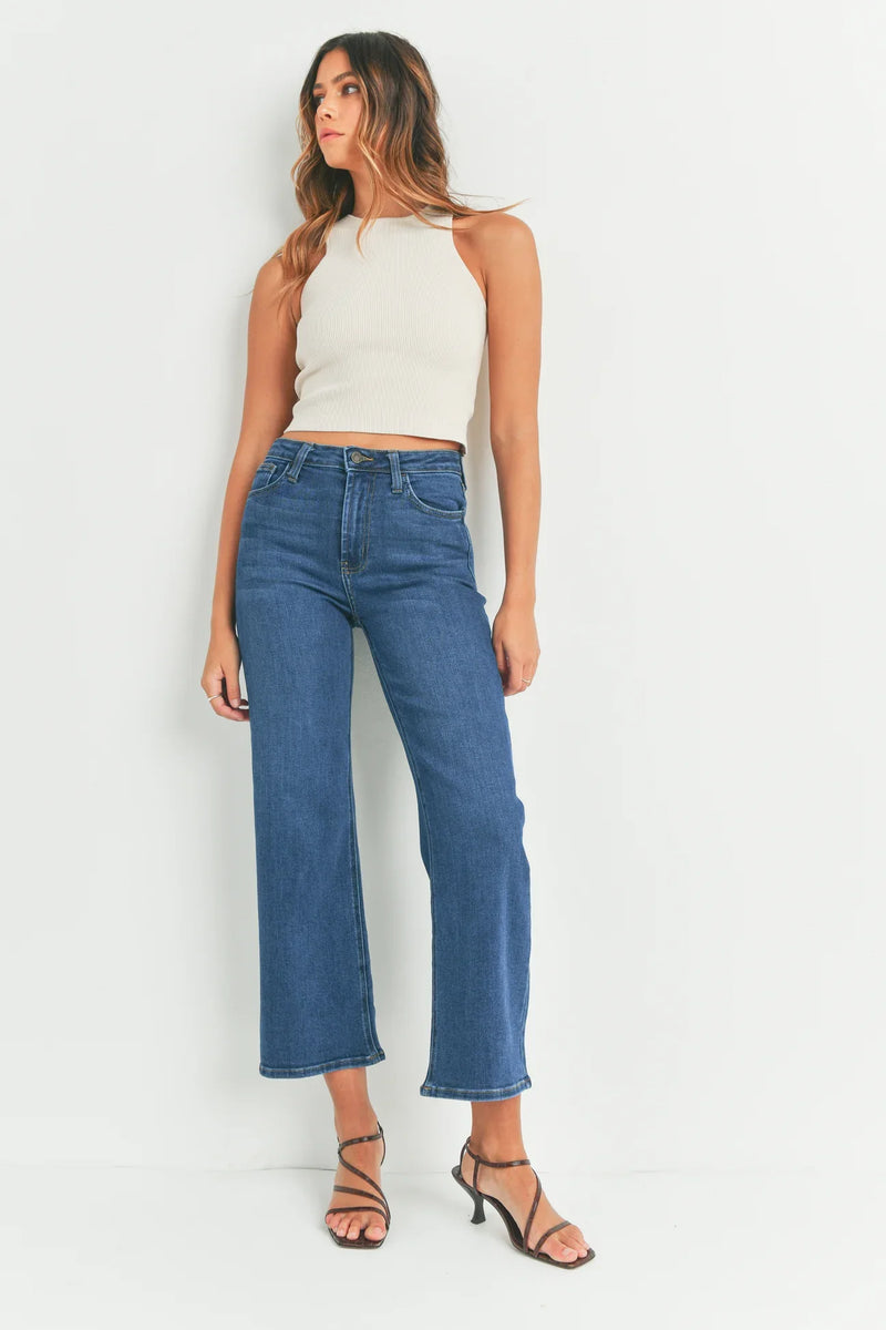 High Rise Wide Leg Jeans in Three Colors