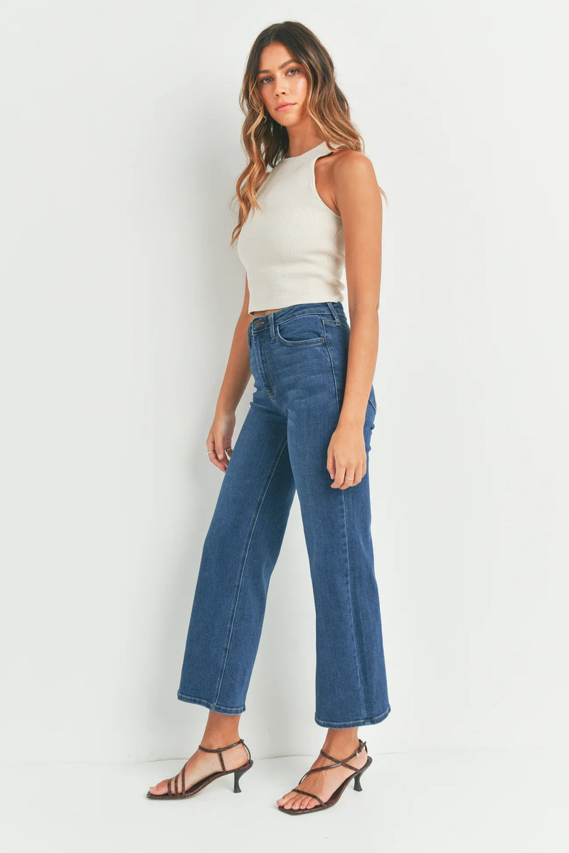 High Rise Wide Leg Jeans in Three Colors