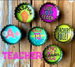 Teacher Bottle Cap Magnets