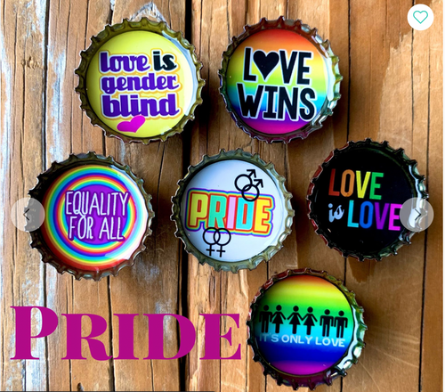 Pride Bottle Cap Magnets