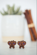 Butterfly Wood Studs