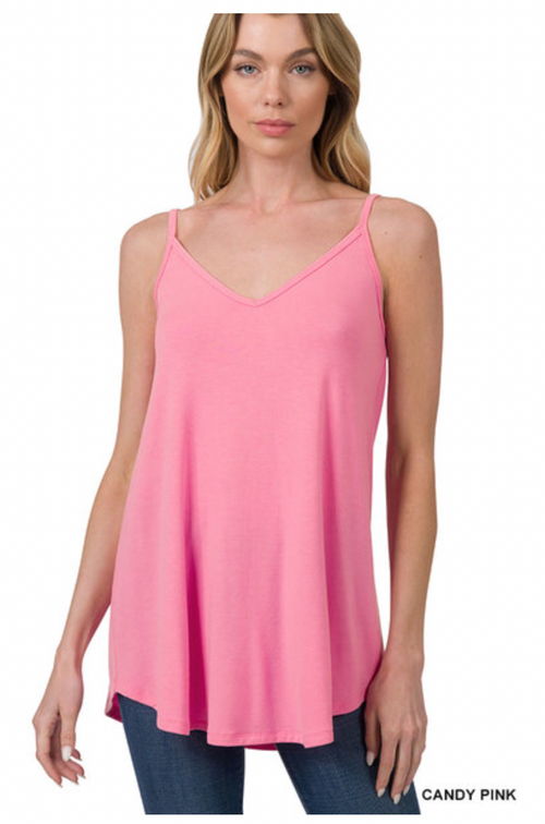 Reversible Cami: Candy Pink