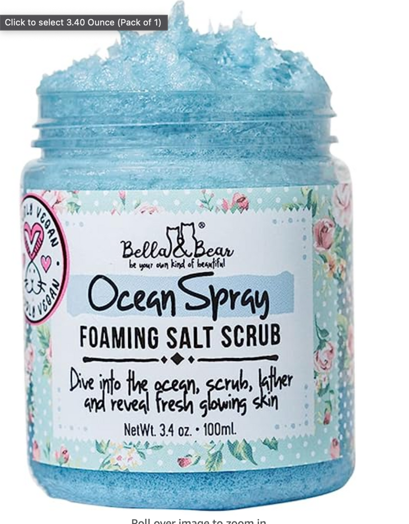 Bella & Bear - Ocean Spray Foaming Salt Scrub Travel Size