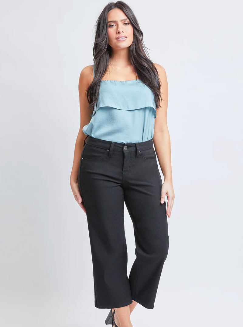 Hyperstretch Cropped Pants In Black