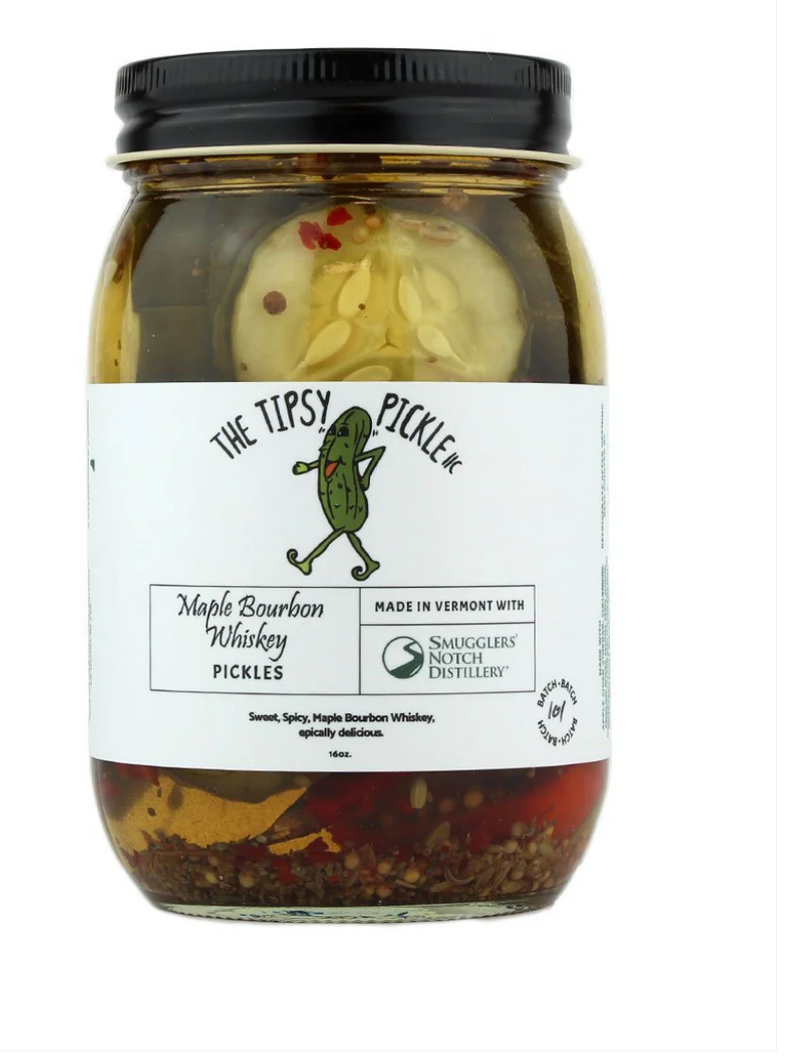 The Tipsy Pickle - Maple Bourbon Whiskey Pickles