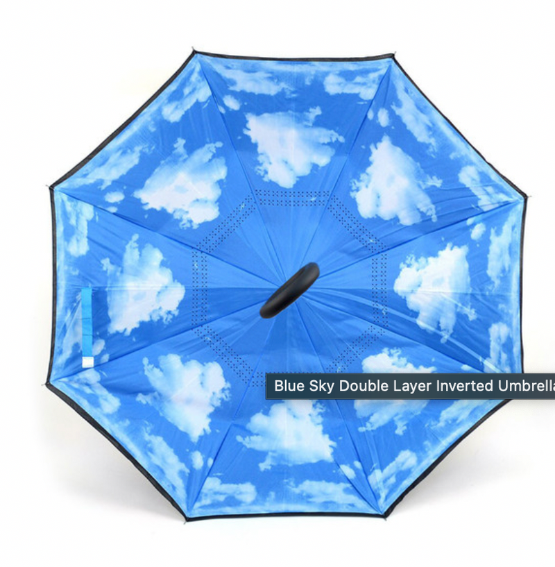 Inverted Umbrella Blue Sky