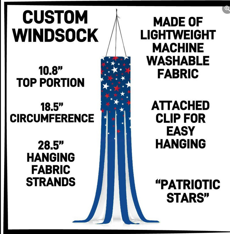 Windsock - Patriotic Stars