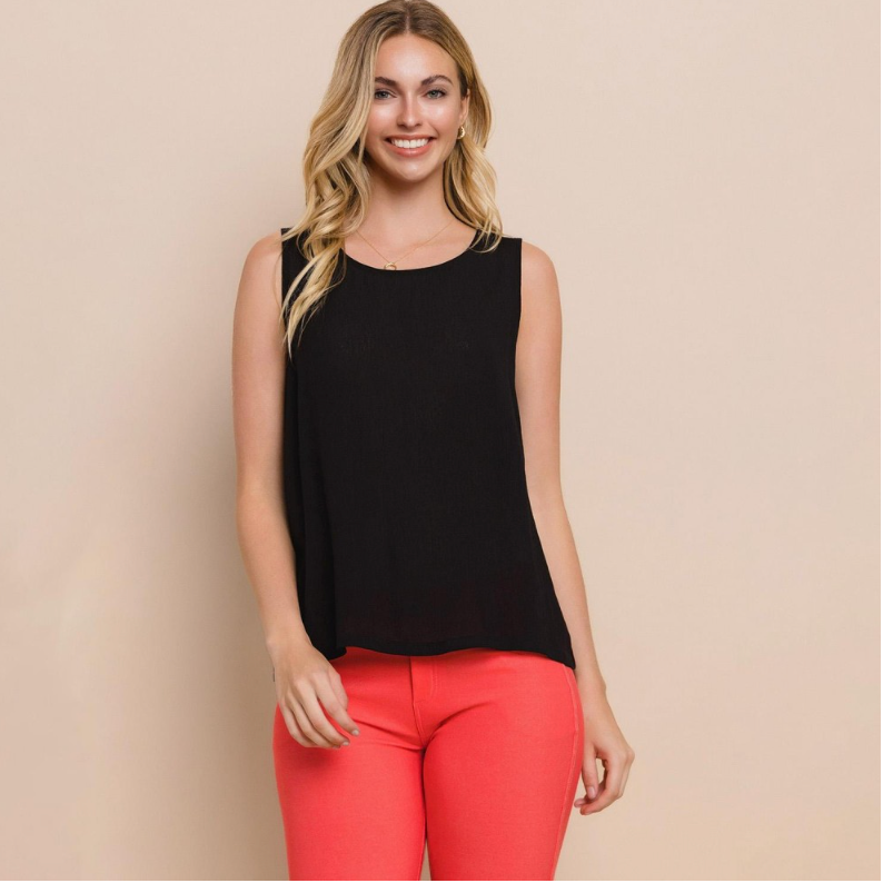 Black Lightweight Tank Top