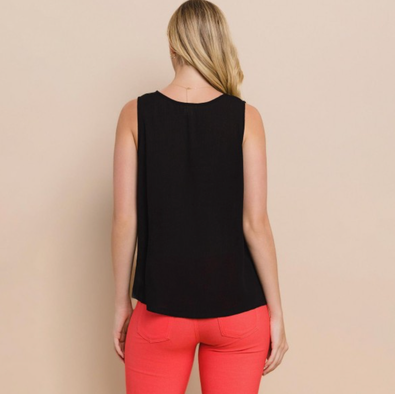 Black Lightweight Tank Top