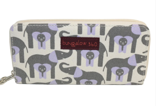 Bungalow 360 - Elephant Zip Around Wallet