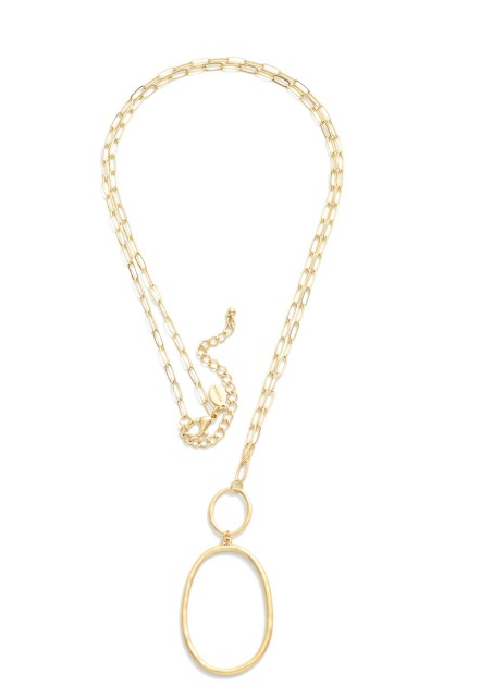 Oval Like Necklace Gold