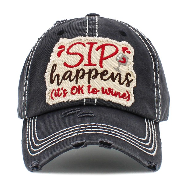 Sip Happens Baseball Hat