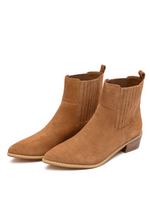 Leonor Suede Ankle Boot in Tan