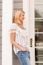 Set Yourself Free Striped Top Womens