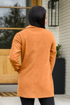 Shes On Point Collared Coat In Rust Womens