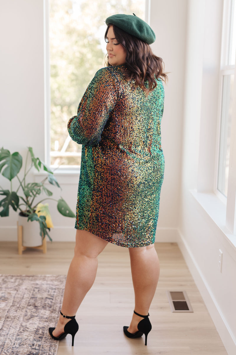 Shimmering Splendor Sequin Shirt Dress SidePony Boutique Shimmering Splendor Sequin Shirt Dress SidePony Boutique